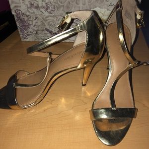Calvin Klein Gold Heels